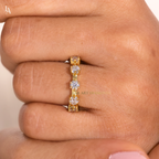 Round Brilliant Full Eternity Band