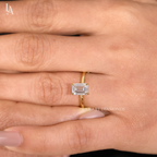 Emerald Cut Solitaire Engagement Ring