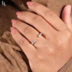 Unique Open Gap Wedding Band