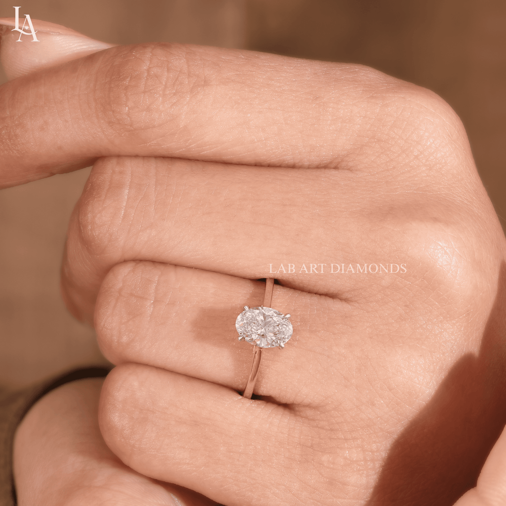Oval Cut Solitaire Engagement Ring