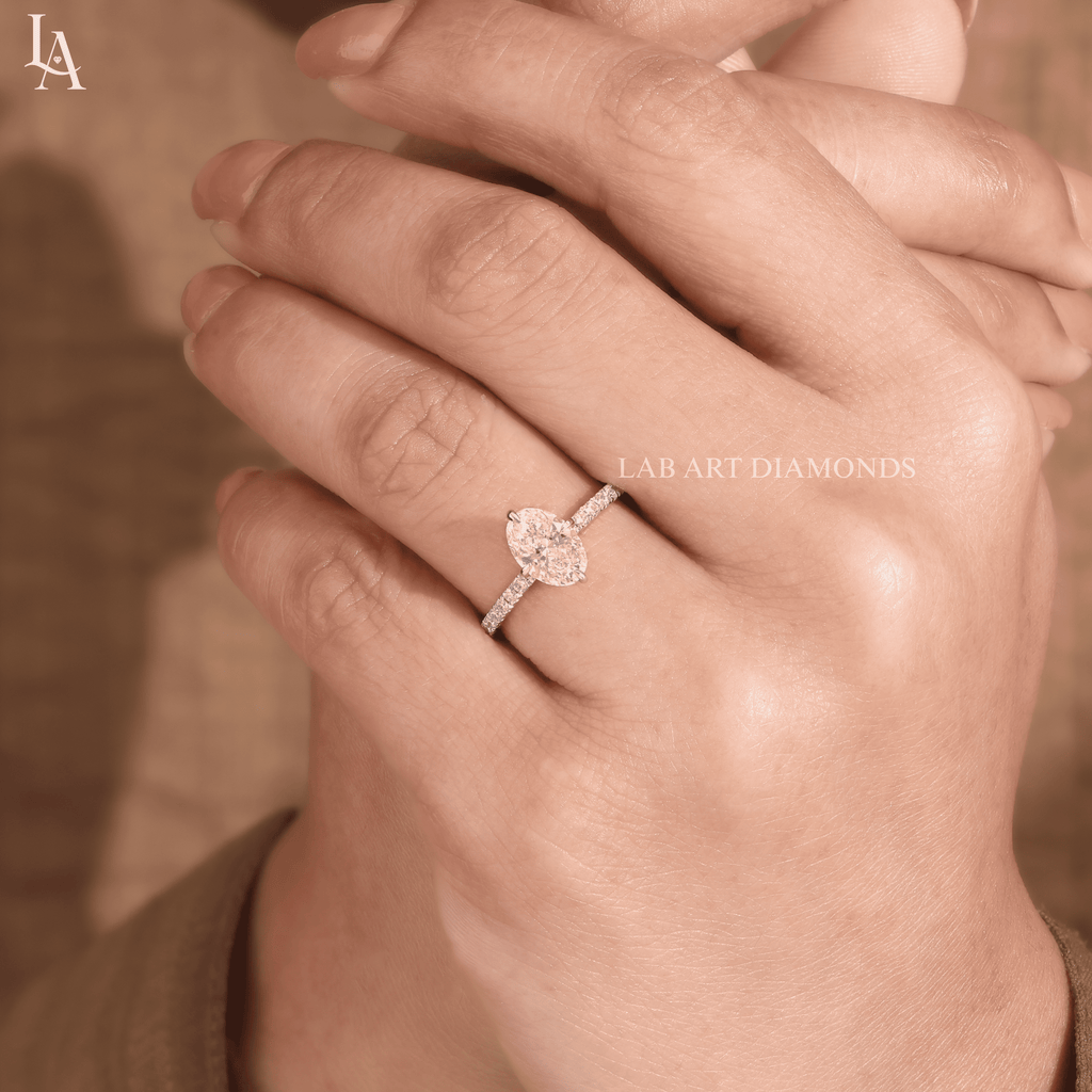 Classic Oval Cut Solitaire Engagement Ring