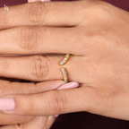 Bagutte Open Ended Stacking Art Deco Ring