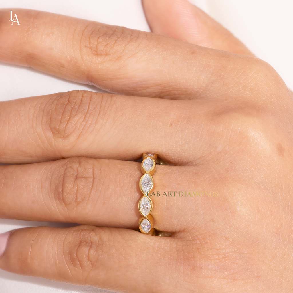 Marquise Cut Full Eternity Ring