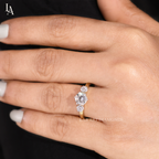 Round Cut Three Stone Engagement Ring