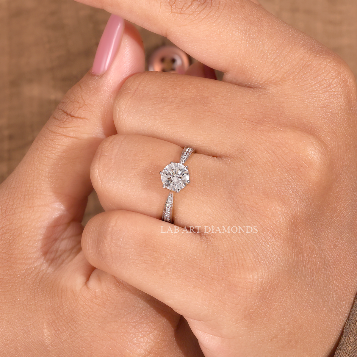 Round Cut Solitaire Engagement Ring