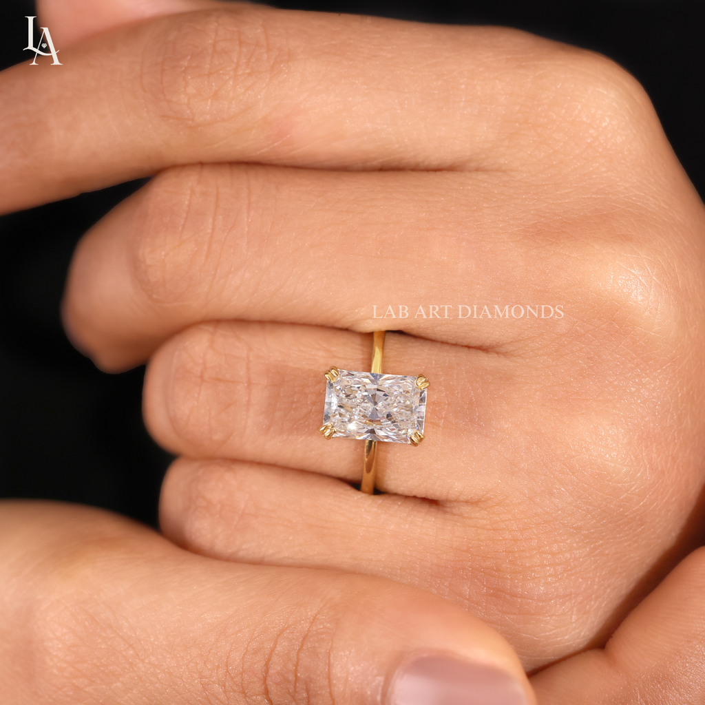 Radiant Cut Solitaire Engagement Ring