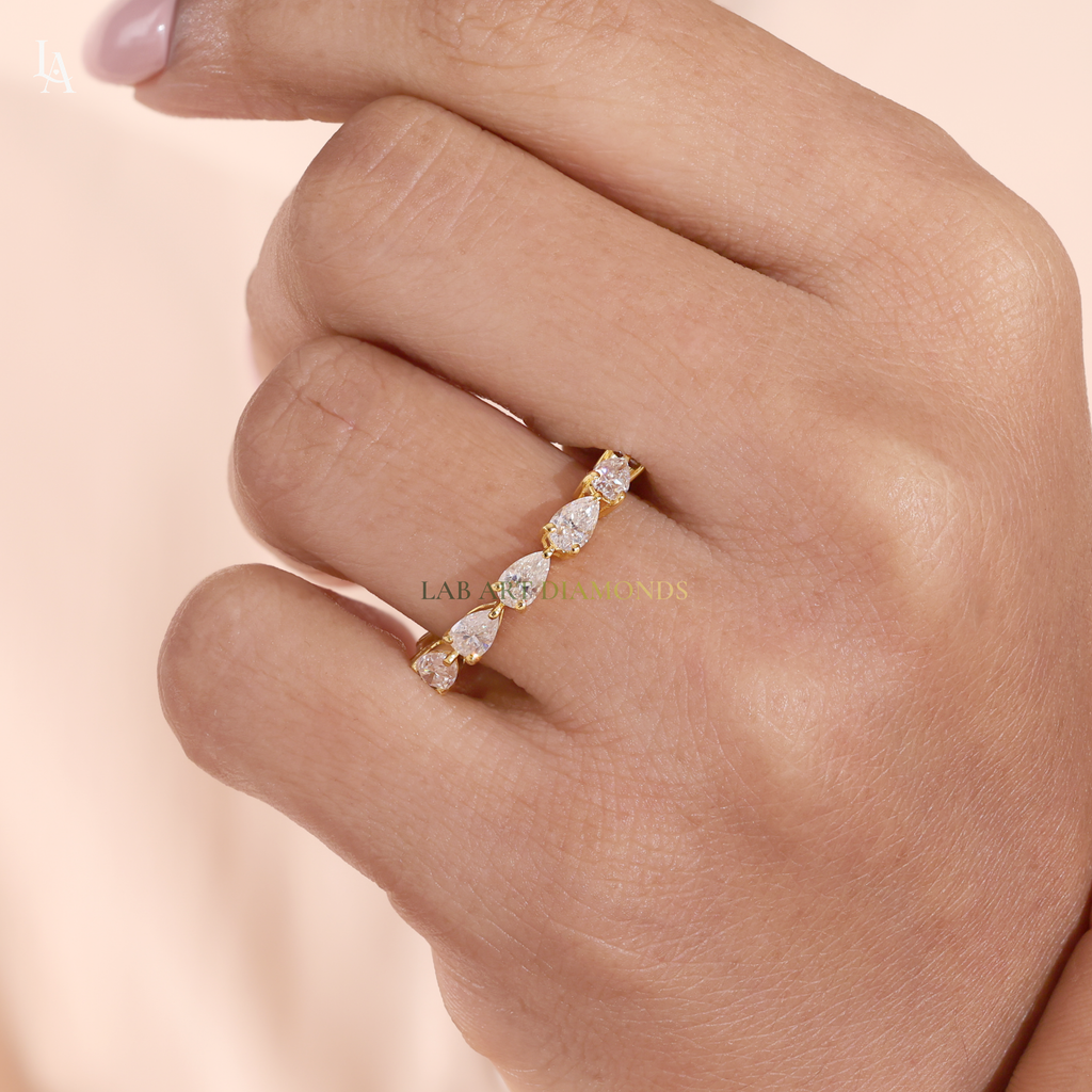 Twisted Vine Spiral Half Eternity Ring