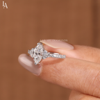 Marquise-Cut Real Lab Grown Diamond Ring