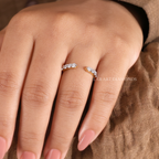 Unique Open Gap Wedding Band