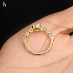 Round Cut Graduated Seven Stone Engagement Ring