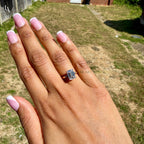Emerald Cut Hidden Halo Engagement Ring