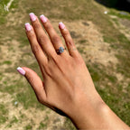 Emerald Cut Hidden Halo Engagement Ring