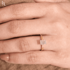 Emerald Cut Solitaire Engagement Ring