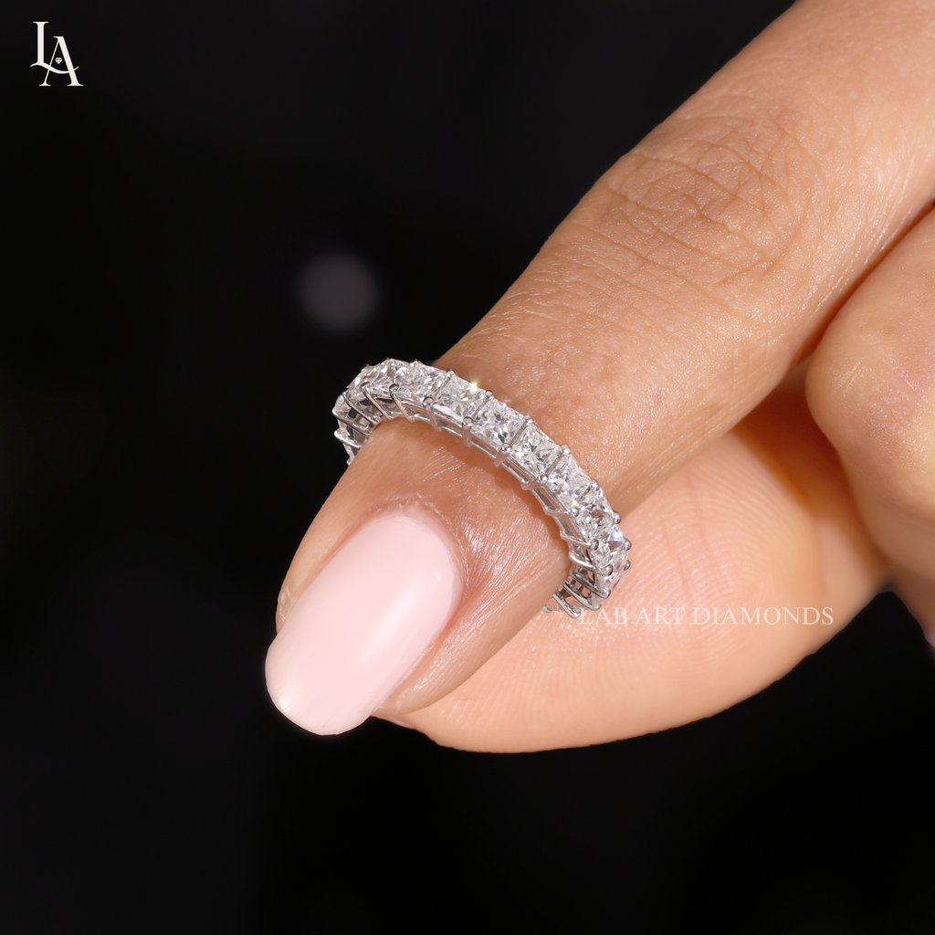 Princess Cut Full Eternity Band