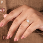 Asscher Cut Solitaire Engagement Ring