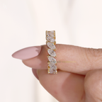 Marquise Cut East West Wedding Ring