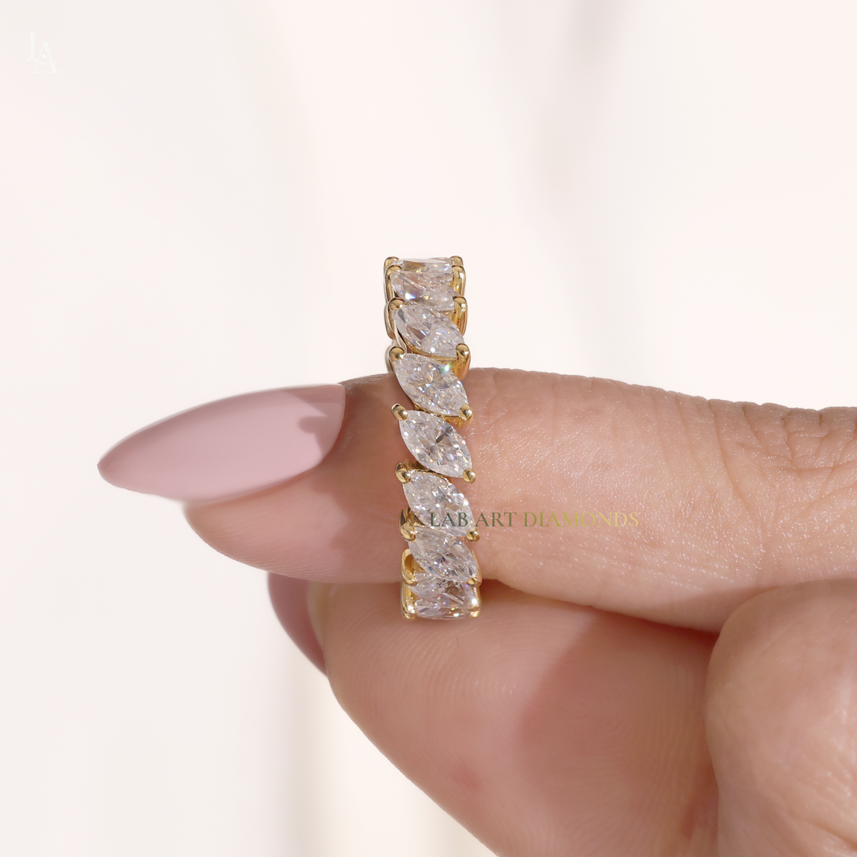 Marquise Cut East West Wedding Ring