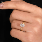 Emerald Cut Solitaire Engagement Ring