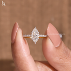 Marquise Cut Solitaire Engagement Ring