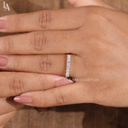 Princess Cut Half Eternity Band