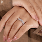 Round Wide Diamond Full Eternity Band