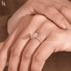 Pear Cut Tear Drop Solitaire Engagement Ring