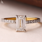 Emerald Cut Solitaire Engagement Ring