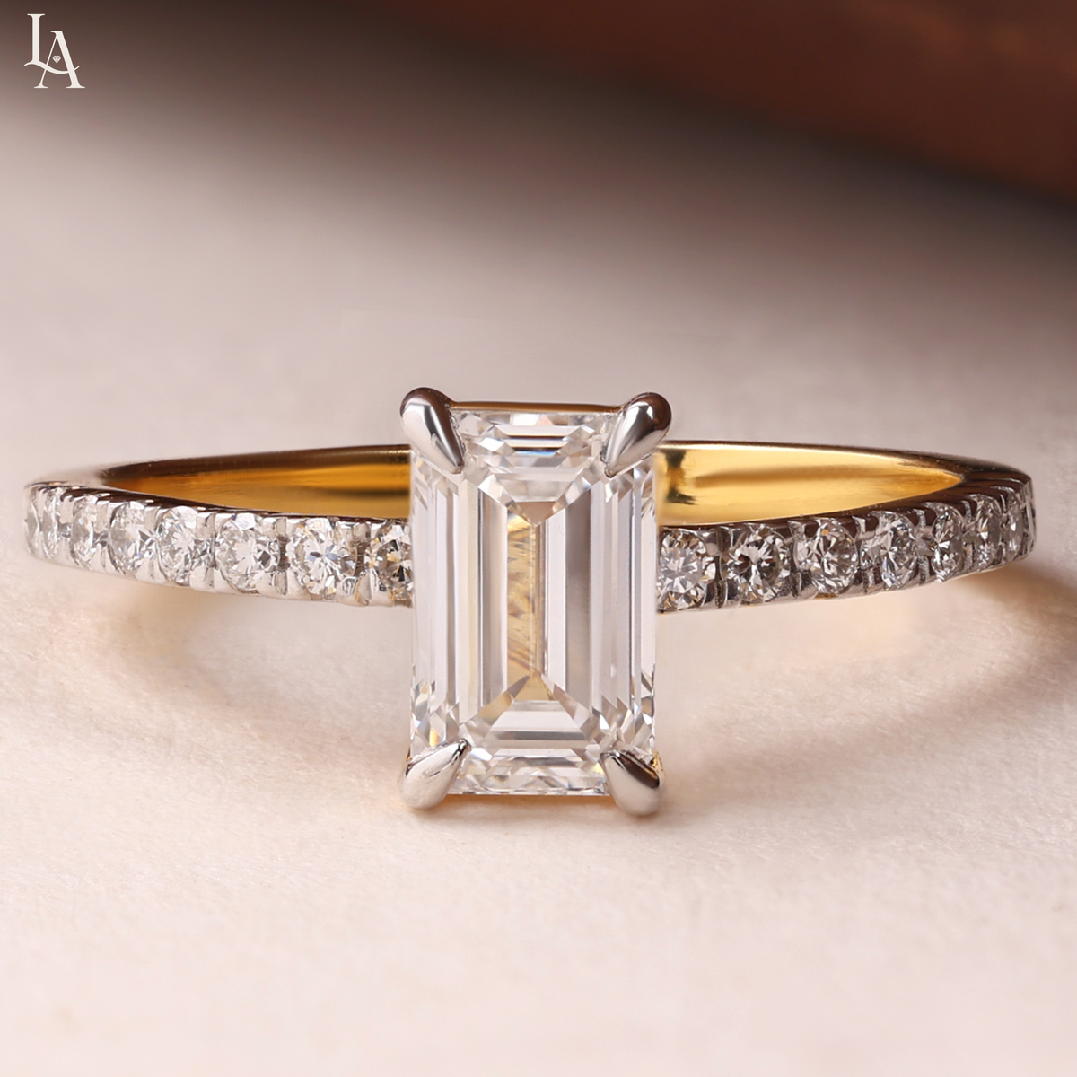 Emerald Cut Solitaire Engagement Ring