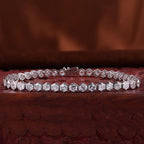 Hexagonal Lab Grown Diamond Tennis Bracelet