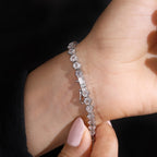 Hexagonal Lab Grown Diamond Tennis Bracelet