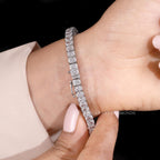 Radiant Cut Lab Grown Diamond Tennis Bracelet