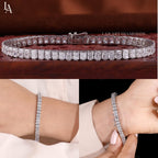 Radiant Cut Lab Grown Diamond Tennis Bracelet