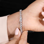Classic Oval Lab Grown Diamond Tennis Bracelet