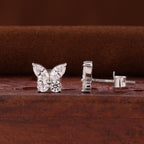 Marquise Cut Butterfly Stud Earrings