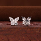 Marquise Cut Butterfly Stud Earrings