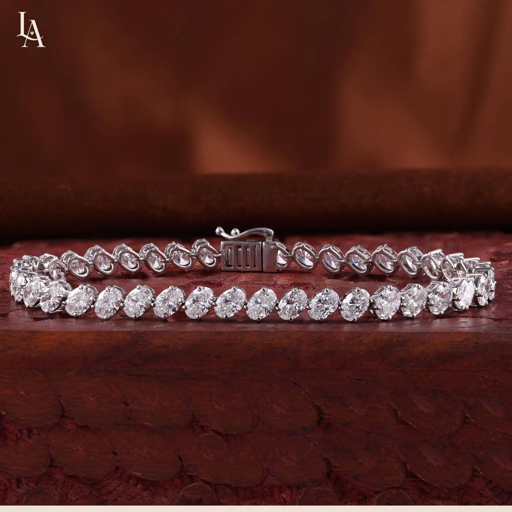 Classic Oval Lab Grown Diamond Tennis Bracelet