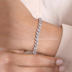 Classic Oval Lab Grown Diamond Tennis Bracelet