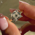 Cushion Cut Solitaire Engagement Ring
