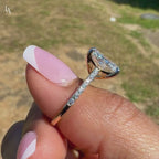 Radiant Cut Pave Engagement Ring