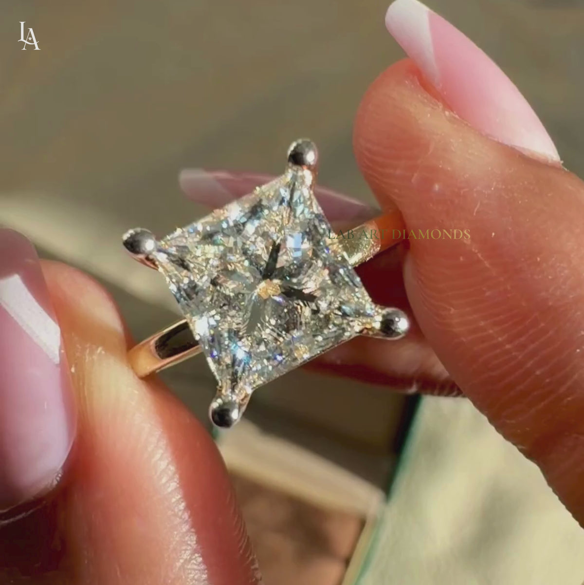 Princess Cut Solitaire Engagement Ring